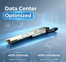 QSFP112 400G VR4 Pluggable Transceiver 850nm MMF MPO‑12 100m OM4 DDM Hot‑Swap picture