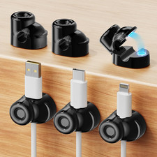 6 Pack Magnetic Cable Clips, Smooth Adjustable Cell Phone Cord Holder with Sh... picture