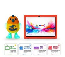 2026 LINSAY Tablet for kids w/ Chicken toy OCTA-CORE 256 GB ANDROID 15 Red picture