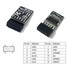 GC-TPM 2.0_S 12pin-1 Module Trusted Platform LPC SLB9665 For GIGABYTE H370M DS3H picture