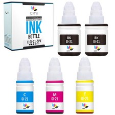 5PK CMYi Compatible Canon GI-21 Printer Ink Bottles for Canon PIXMA G1230 G2270 picture