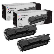 LD Compatible Canon 0263B001AA / 104 2PK Black Toners for FaxPhone L120/L90 picture