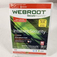 Webroot Secure Anywhere : Internet Security (DVD) NEW / SEALED Fast Ship picture