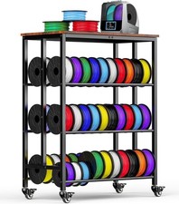 3D Printer Filament Cart, 2 Rows Filament Storage Rack Shelf for PLA/TPU/ASA/Nyl picture