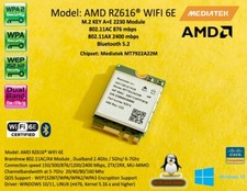 AMD Mediatek RZ616 NGFF M.2 WIFI 6E 802.11AX Bluetooth 5.2 MT7922 AX2400 picture