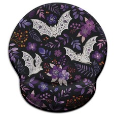 Goth Bat Ergonomic Pad with Wrist Rest, Funny Mousepad picture