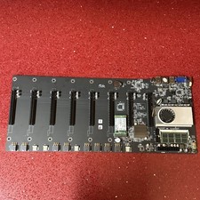 BTC-37 Mining Miner Motherboard 8GPU PCI-E 16X DDR3 with CPU - with Ram and SSD picture