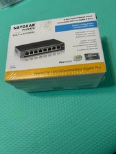 Netgear ProSafe  Business 8 Port Gigabit Ethernet Switch Model GS108E New Sealed picture