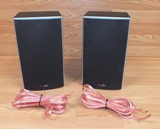Genuine Polkaudio (M10) Pair of Black Bookshelf Speakers With Wires **READ**  picture