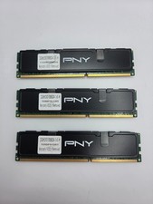 PNY XLR8 6GB (3x2GB) DDR3-1600 PC3-12800 240-Pin DIMM Non-ECC 2GBH2X01E88824-165 picture