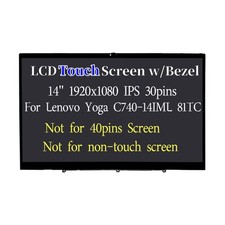 5D10S39587 For Lenovo Yoga C740-14IML 81TC FHD IPS LCD Touch Screen NV140FHM-N65 picture