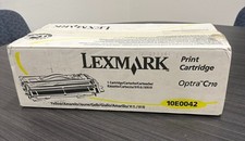 LEXMARK 10E0042 C710 GENUINE YELLOW TONER CARTRIDGE NEW picture