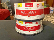 x2 Maxell 625335 CDR-80 Music Gold Cd Recordable Discs 32X 700mb 80min 30pk (x2) picture