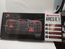 iBuyPower Ares E1 Gaming Keyboard Spill Resistant Black Red New in Box picture