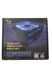 Raidmax Hybrid Series 730W Power Supply RX-730SS Blue LED Fan Used  picture