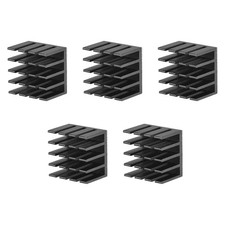 5 Pack 14x14x10mm Electronic Cooler Radiator w/ Thermal Paste for MOS & IC Chip picture