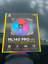 Corsair ML140 PRO 140mm RGB PWM Fan 2 Fan Pack CO-9050078-WW | BRAND NEW picture
