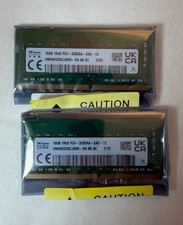 32GB SK Hynix (2 x 16GB) PC4- 3200AA 1Rx8 SODIMM Laptop HMAA2GS6CJR8N-XN Kit picture