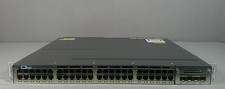 CISCO WS-C3750X-48PF-L 48-Port PoE+ Gigabit Switch IP Base *** Used Good *** picture