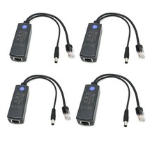 4x DSLRKIT 5.5x2.1mm DC 5V 2.4A Active PoE Splitter Power Over Ethernet 802.3af picture