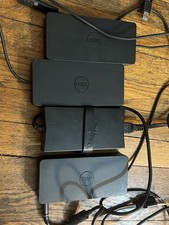 3 Dell Docking Station D6000 & 1 Dell AC/DC Adapter DA130PE1-00 picture