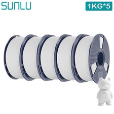 SUNLU 5x1KG PETG PLA PLA+2.0 SILK ABS ASA TPU 3D Printer Filament 1.75mm 5KG picture