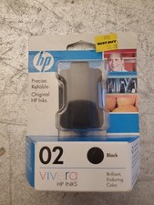 *NEW* HP Vivera 02 Sealed Black Ink Cartridge - Hewlitt Packard - Expired  as is picture