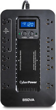 Cyberpower EC850LCD Ecologic UPS Battery Backup and Surge Protector, 850VA/510W, picture