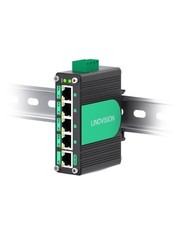 Industrial 5 Ports Gigabit 12V PoE Switch, Solar Powered Switch picture