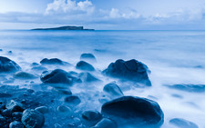 Landscape scotland skye coast beach long exposure nature Custom Gaming Mat Desk picture
