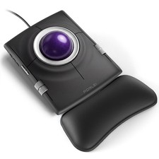 Wired Ergonomic Trackball Mouse, 55mm for Large Hands, Ambidextrous Design picture