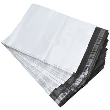 100 6X9 White Poly Mailers Self Sealing Shipping Envelopes Plastic Bags 2.5 Mil picture