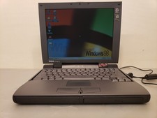 Vintage Dell Latitude CP 233ST Laptop Pentium MMX 233MHz 128MB 6.4GB Win98 picture