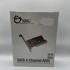 SIIG Connectivity Solutions SATA 4- Channel RAID 2005 New And Sealed See Photos picture
