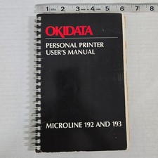 Vintage Okidata Microline 192 And 193 Personal Printer Users Manual 1984 Japan picture