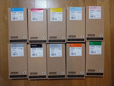 2019-20 GENUINE LOT 10 EPSON T6532-T6536-T6537-T6539-T653B INK STYLUS PRO 4900 picture
