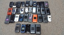 Lot of 35 Untested Classic Flip Phones Mixed Brands picture