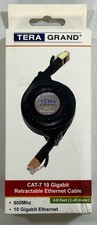 Tera Grand - Premium Cat-7 10 Gigabit Ethernet Retractable Cable - NEW picture