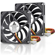 Quiet 80mm Fan, 12V 3PIN 80mm x 80mm x 10mm Brushless DC Fan for CPU Coolers picture