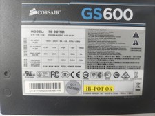 Fully Tested Corsair GS600 600W ATX Desktop PC Power Supply PSU picture