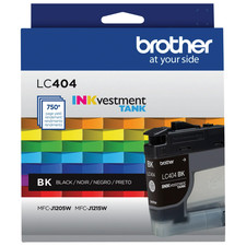 Brother LC404BKW Genuine LC404BK Black INKvestment Tank Printer Ink Cartridge picture