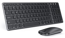 Bluetooth Keyboard and Mouse Combo for Mac, SKM642 Rechargeable Silent Wirele... picture