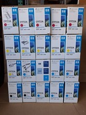 Lot of 20 GENUINE HP C9720A C9721A C9722A C9723A Toner Cartridges Brand New picture
