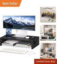 MDF Ergonomic Monitor Stand Riser - 16.7