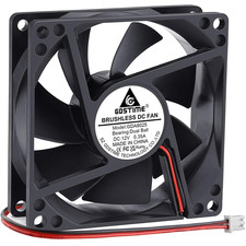 4500RPM 80Mm X 25Mm 12V High Speed Dual Ball DC Cooling Fan 2 Pin | Big picture