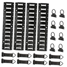 E-Track Tie-Down Rail Kit, 4 Pack 2ft E-Track Rails with 2FT(4 Pack)+8Rope Ties picture