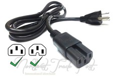100x Bulk Lot Volex 6ft Notched 18AWG IEC C15 3 Prong Power Supply Cords Cables picture