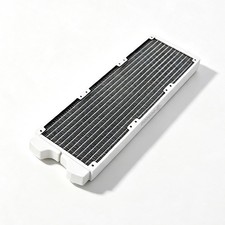 White 360mm Copper Radiator G1/4 Thread PC Water Cooling Heatsink 120mm Fan picture