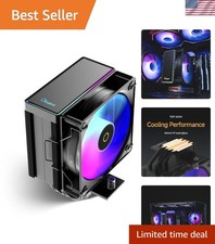 High-Efficiency ARGB CPU Cooler with 6mm Heatpipes - Perfect for Gaming Builds picture