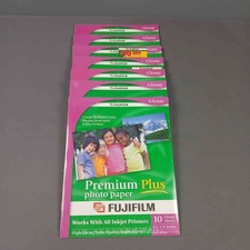 Fujifilm Premium Plus Photo Paper 10 Glossy Sheets Pack 8.5 x 11 Lot Of 7 (READ) picture